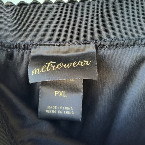 Metro Wear Black Sheer Striped Whimsigoth Witchy Midi Striped Skirt PXL NWT - Picture 3 of 9